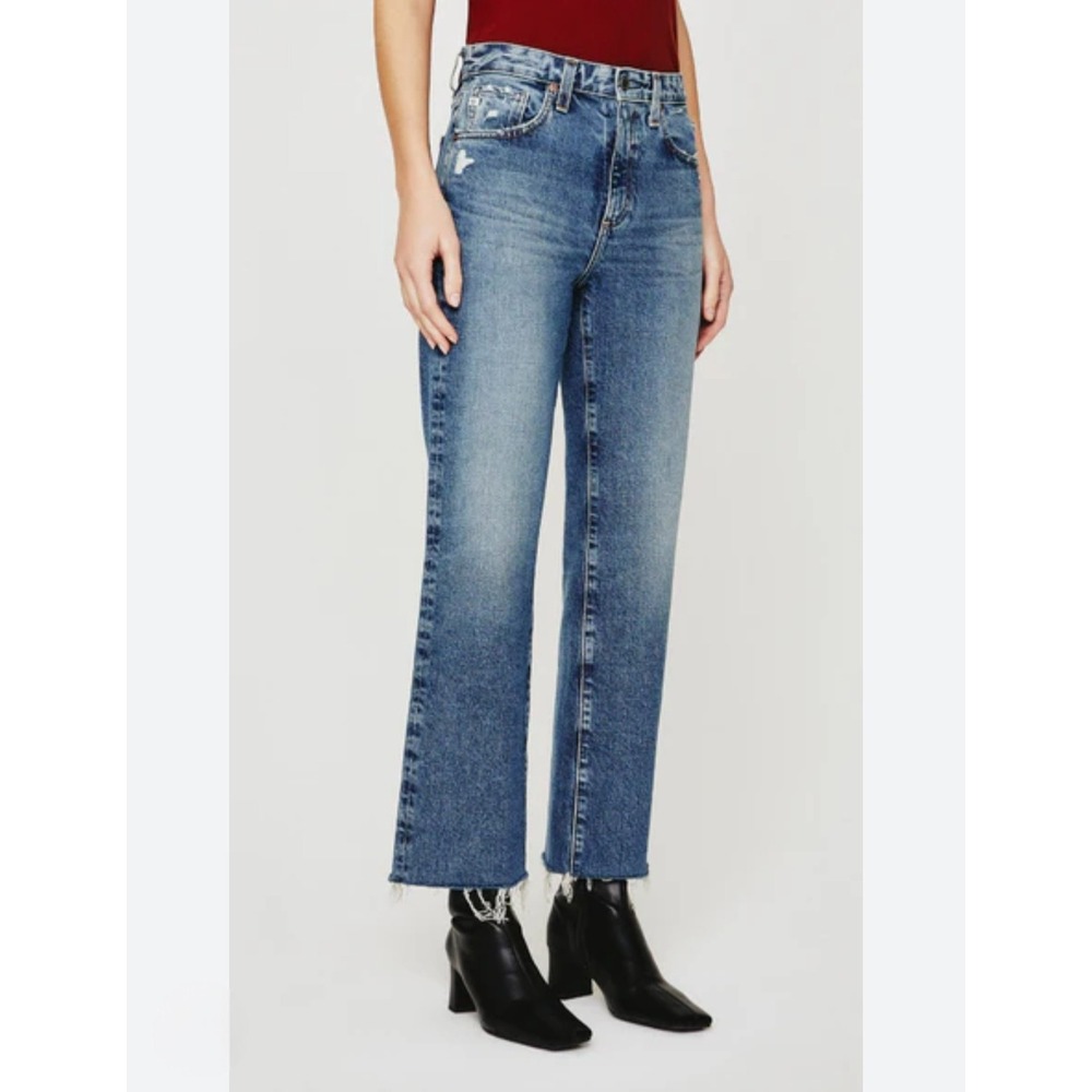 AG Adriano Goldschmied Kinsley High Rise Crop Boot Jeans Blue #68 Size 27